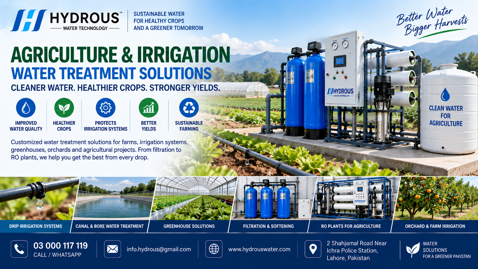 Agriculture water treatment solutions in Pakistan
