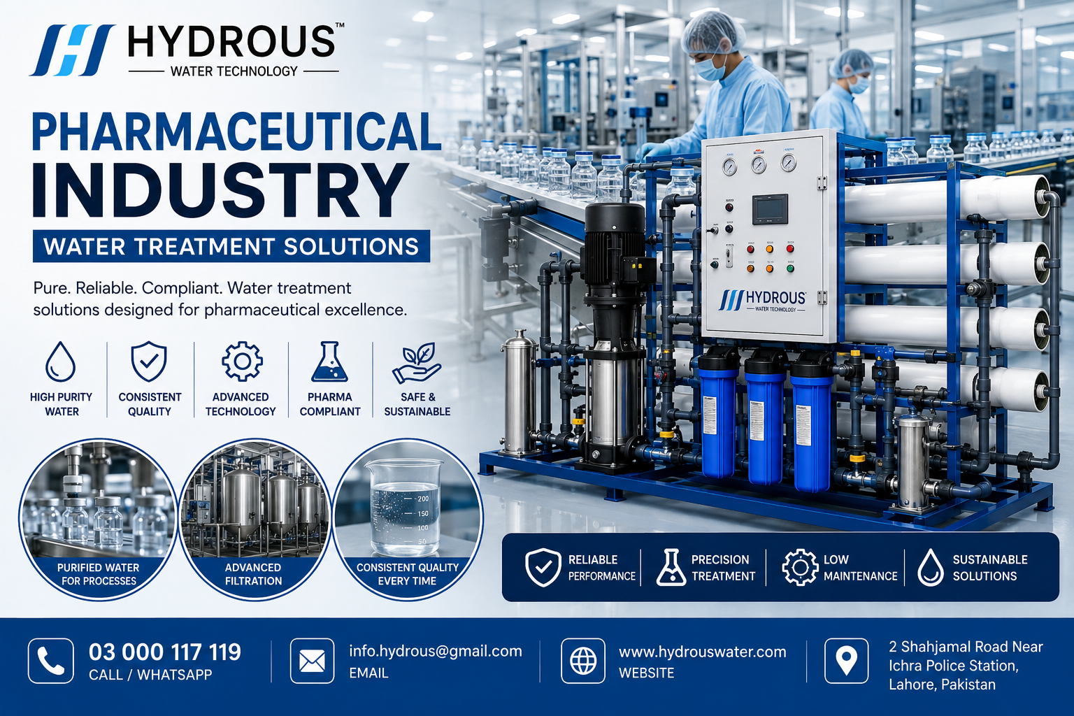Pharmaceutical industry water treatment solutions in Pakistan