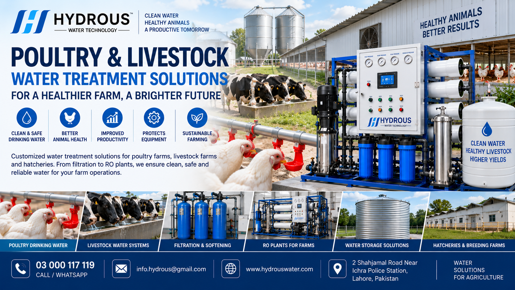 Poultry and livestock water treatment solutions in Pakistan